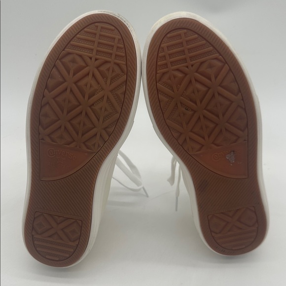 Chuck Taylor All Star Move White Classic Canvas Platform Lace up Women Size 9.5 - Picture 14 of 15